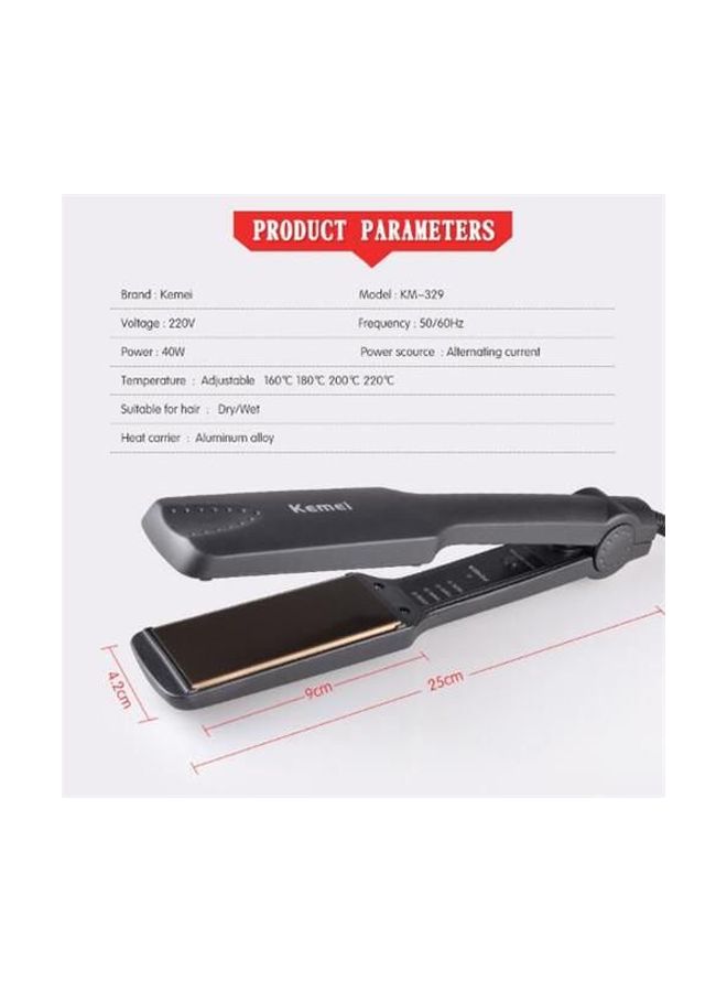 Kemei Hair Straightener Flat Iron Black - Image 2