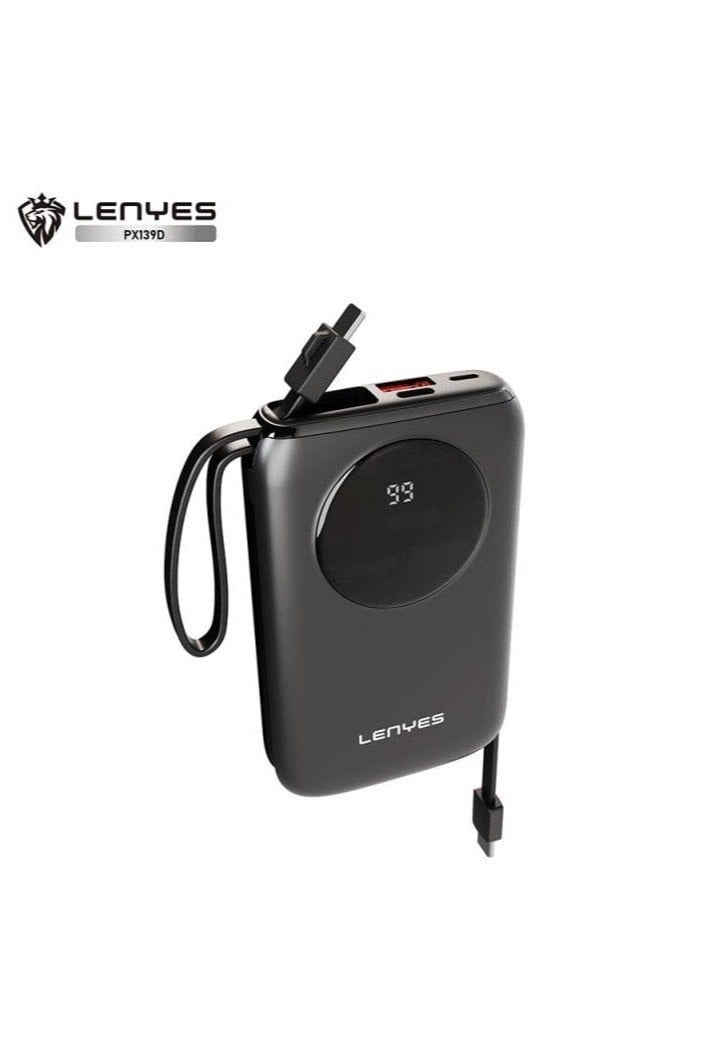 Lenyes Ultimate Travel Companion: Lenyes PX139D 20W PD Fast Charge Portable Power Bank with Digital Battery Indicator - Image 1