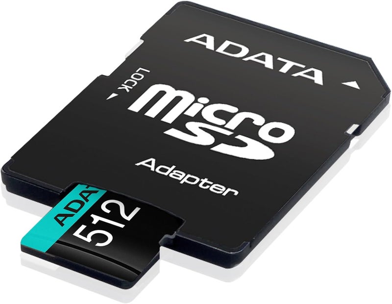 ADATA ADATA Premier Pro 512GB MicroSDXCSDHC UHSI U3 Class 10 V30S A2 Memory Card with SD Adapter  Waterproof Shockproof Xray Proof Magnet Proof and Temperature Resistant - Image 3