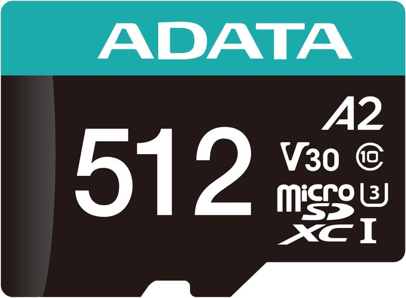 ADATA ADATA Premier Pro 512GB MicroSDXCSDHC UHSI U3 Class 10 V30S A2 Memory Card with SD Adapter  Waterproof Shockproof Xray Proof Magnet Proof and Temperature Resistant - Image 4
