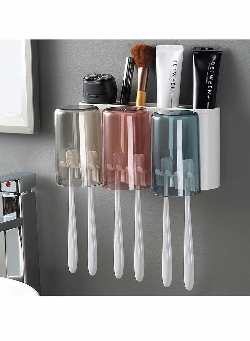 Y&D Toothbrush Holder, Wall-Mounted Kids Favorite Wall Mounted Family Set, Eco-Friendly Mighty Holder for or Dormitory - Image 1