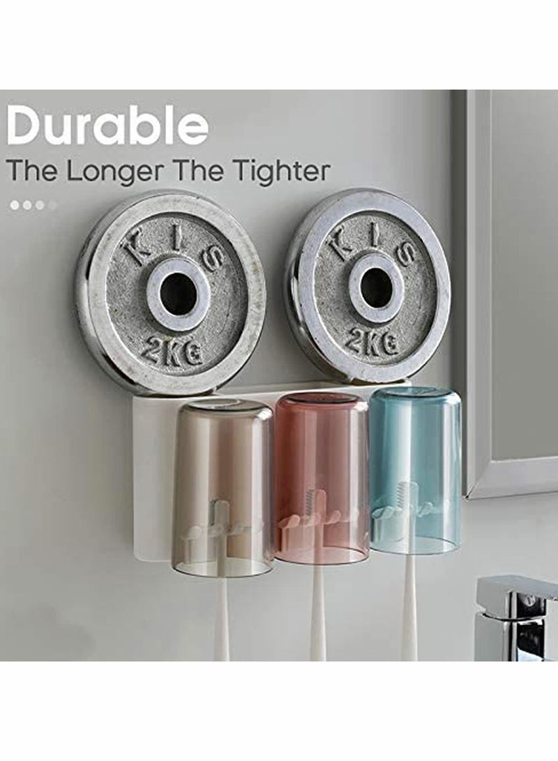 Y&D Toothbrush Holder, Wall-Mounted Kids Favorite Wall Mounted Family Set, Eco-Friendly Mighty Holder for or Dormitory - Image 2