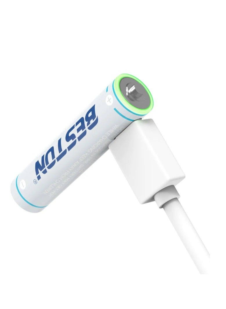 بيستون بطاريات بيستون AAA القابلة لإعادة الشحن بقدرة 600 مللي واط في الساعة - شحن USB إلى النوع C  - Image 3