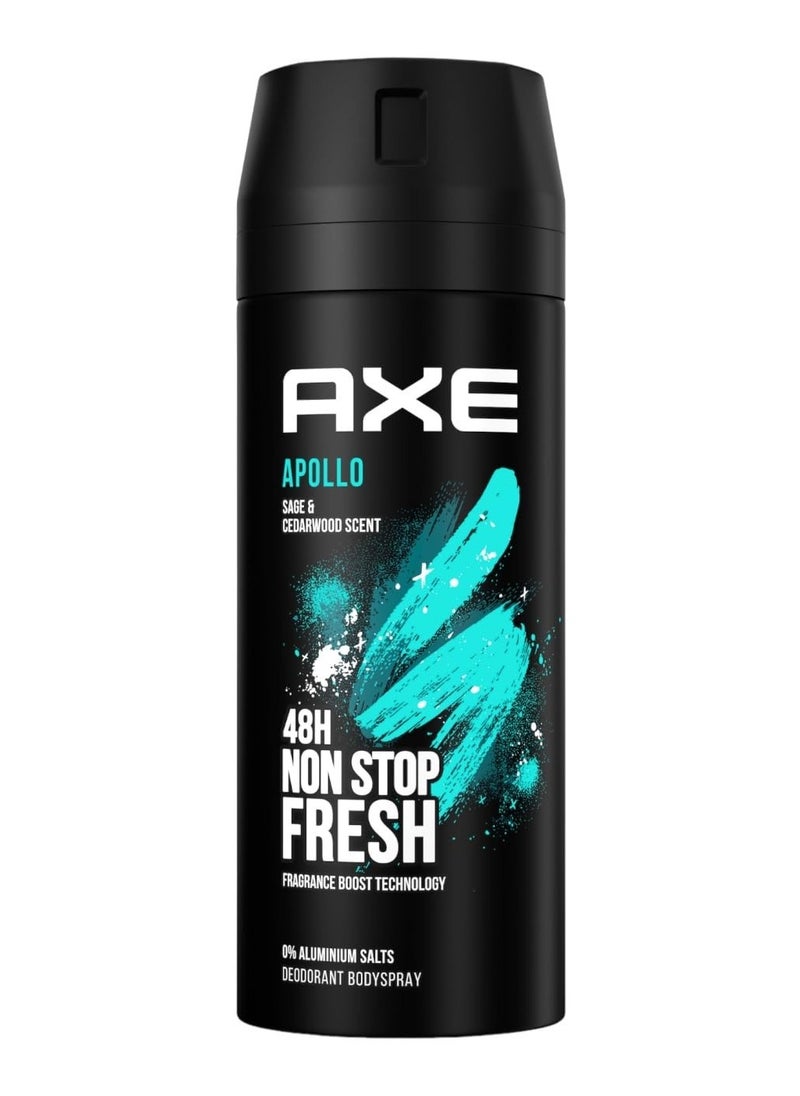Axe Apollo 48 Hours Fresh Deodorant Body Spray 150ml  - Image 1