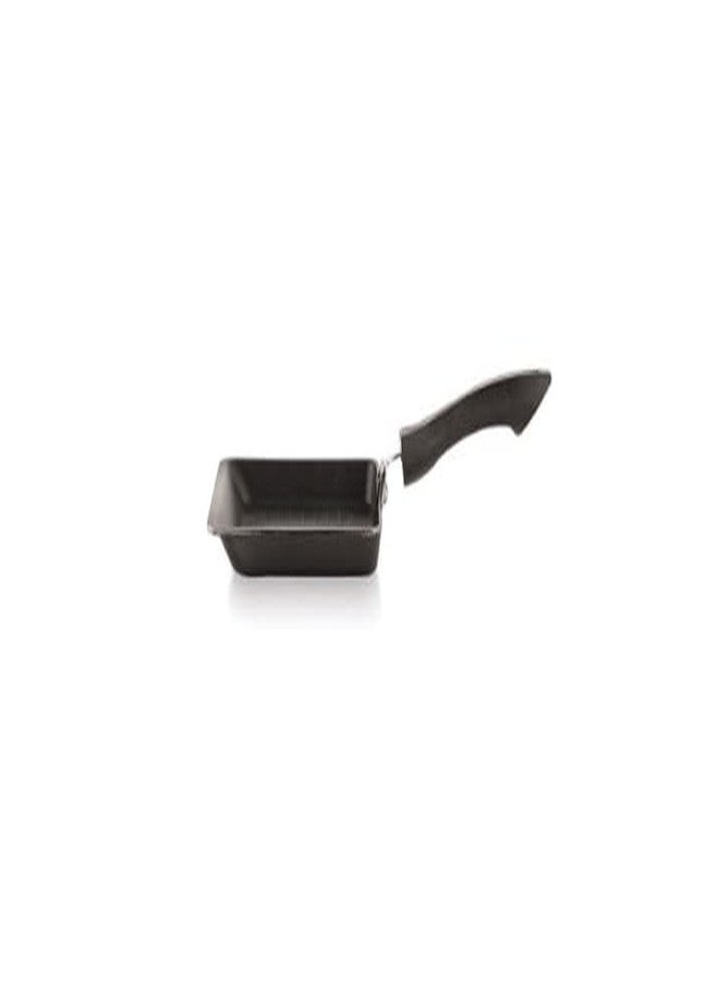 MARWALL Mini Grill Pan with Non-Stick Coating, Bakelite Stay Cool Handle, Compact for Sandwiches and Vegetables - Image 2