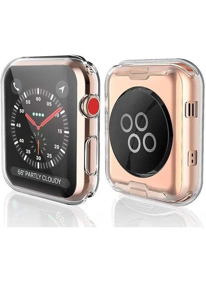 Compatible with Apple Watch Case  40mm, Soft Flexible TPU Plated Protector Bumper Shiny Cover Lightweight Thin Guard Shockproof Frame Compatible for iWatch Series 6 5 4 SE - Image 1