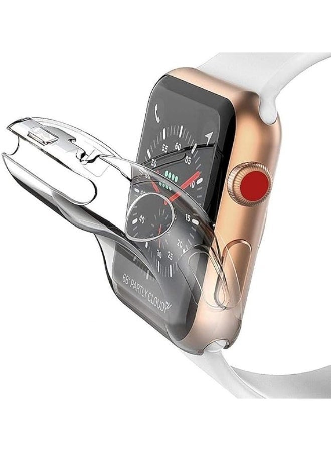 Compatible with Apple Watch Case  40mm, Soft Flexible TPU Plated Protector Bumper Shiny Cover Lightweight Thin Guard Shockproof Frame Compatible for iWatch Series 6 5 4 SE - Image 2