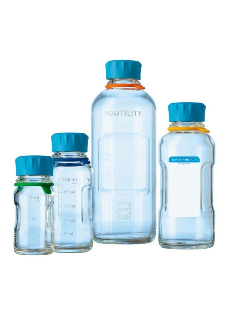 PARO OUD YOUTILITY LABORATORY I MEDIA BOTTLES SYESTEN I DURAN I GL45 I Glass from the German manufacturer I Screw caps with GL45 or GLS80 threads (125) - Image 2