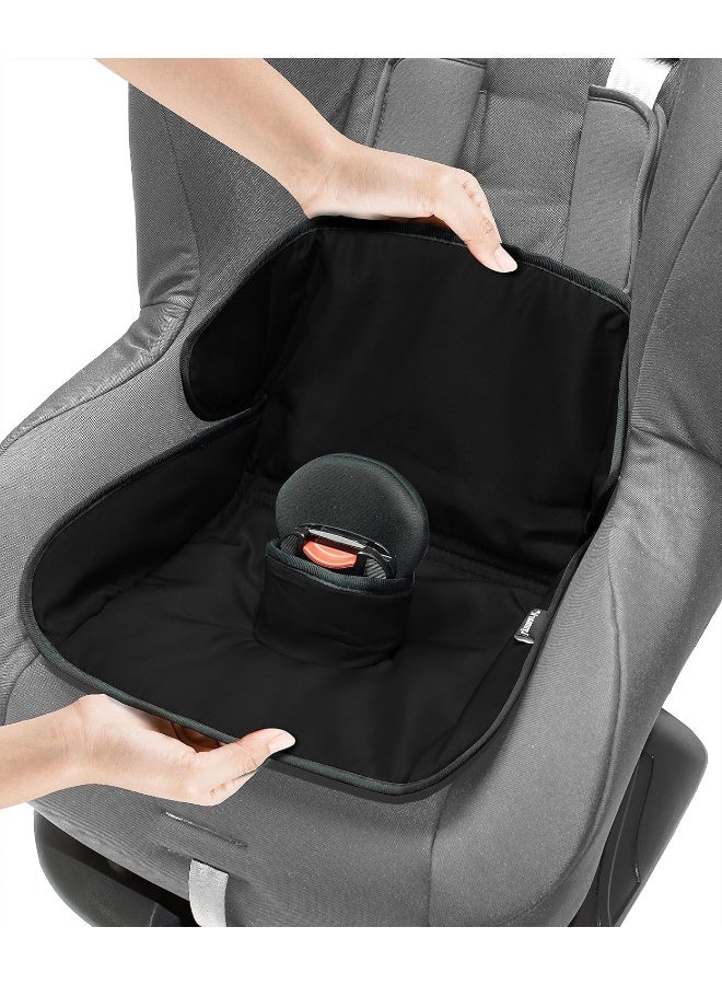 Lynmark Piddle Pads Car Seat Potty Training Cover - Waterproof Soft Toddler and Baby Car Seat Protector Mat - Travel-Friendly Universal Machine Washable Liner for Spills, Nappy Leaks, Accidents - Black - Image 1