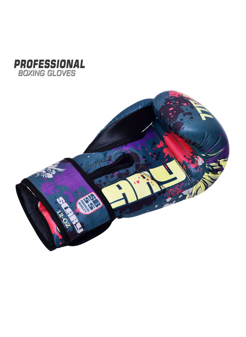 Spall Scary Boxing Gloves Premium Material For Men And Women Durable Foam Padding For Boxing Kickboxing Muay Thai  - Image 2