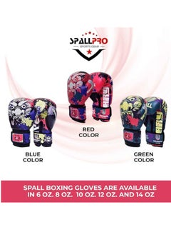 Spall Scary Boxing Gloves Premium Material For Men And Women Durable Foam Padding For Boxing Kickboxing Muay Thai  - Image 5