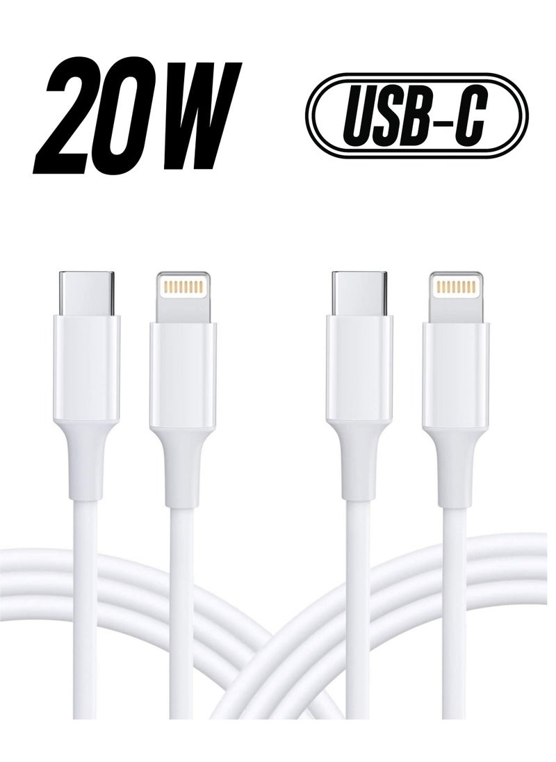 ELTRAZONE USB C to Lightning Cable Fast Charging 20W 2Pack 3FT MFi Certified for iPhone 13/13ProMax/13Mini/12/12 Mini/12 ProMax, Lightning to USB-C Cable Compatible with iPhone11/11Pro/11Pro MAX/XS MAX  - Image 1