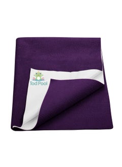 Tod PooL Tod PooL Breathable Bed Protector AntiPiling Fleece Extra Absorbent Washable Waterproof Quick Dry Sheet Bed Protector Sheet for Kids and Adults 1 Plum Double Bed Size 260x200cm  - Image 1