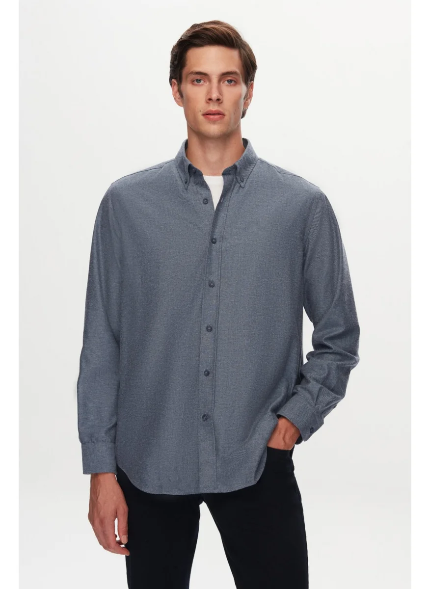 D'S DAMAT D'S Groom Comfort Indigo Plain Shirt 1HC02HD12265M