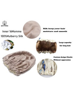 100% Mulberry Silk Lined Bonnet Adjustable Satin Sleep Cap 19 Momme Silk Bonnet For Women Curly,Long Hair Care - pzsku/Z260EF472E0DBA900A5DFZ/45/_/1735214531/f07af749-83bc-43af-a898-d118485288b0