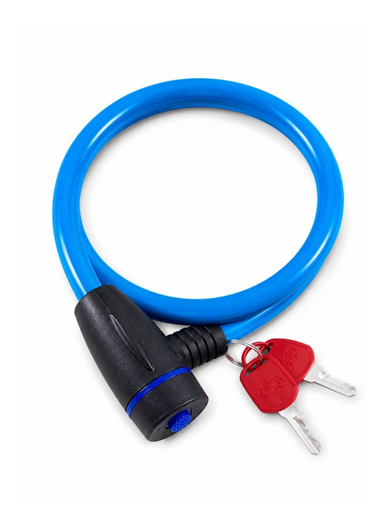 Bicycle Cable Lock with 2 Keys High Security Anti-Theft Lock for Bike Scooter Stroller Motorcycle - Image 1
