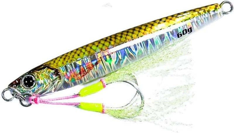JIGGAT Cast I Jigs - 60g Sinking Lure for Fishing