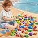 JUKUDAHU Magnet Fishing Game for Kids 3 4 5 6 7 8 Years Old Pool Bath Toys for Toddlers Pole Rod Net Floating Fish Toys Outdoor Party Toys for Boys Girls Kids Age 38 812 Year Old - Image 4
