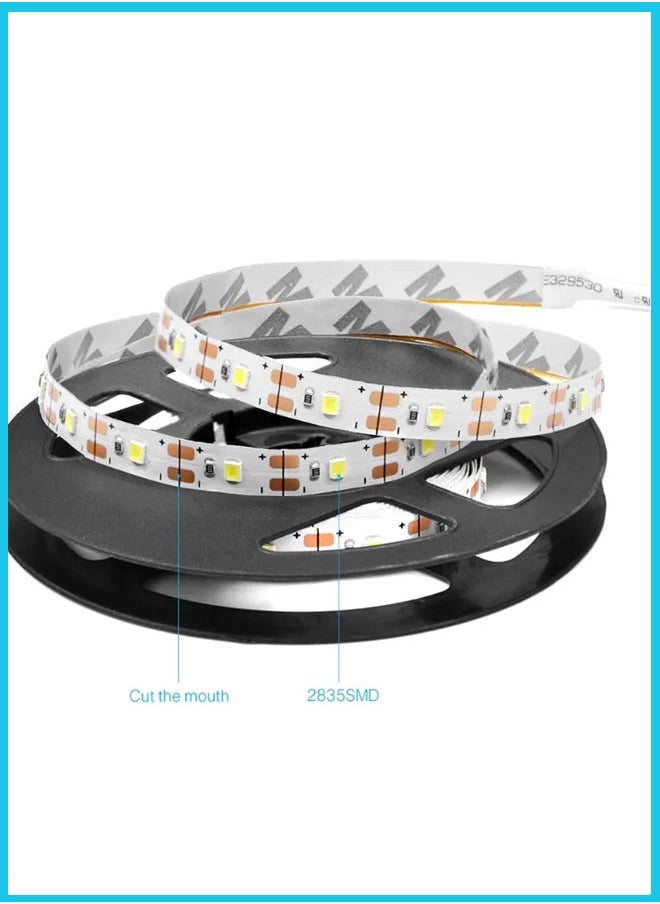 Berma Baby شريط إضاءة خزانة كنس يدوي يدوي 1M USB USB شريط إضاءة LED داخلي مرن قابل للتعديل بمصباح ذكي قابل للتبديل والسطوع لشريط قابل للتعديل لخزانة السلالم  - Image 5