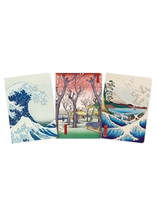 Japanese Woodblocks Set of 3 Standard Notebooks  - Image 2