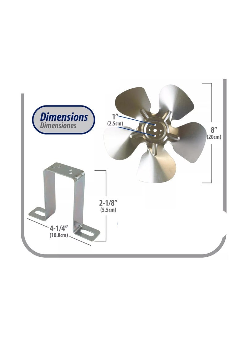 Generic Condenser Fan Motor, 5W, 220V, 60Hz, for Refrigerators and Freezers  - Image 3