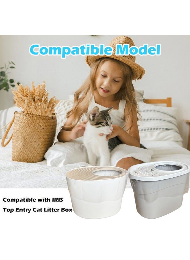 TeurWone 30 Pack Litter Box Liners Fit for IRIS Top Entry Cat Litter Box - Durable Thickened and Scratch-Resistant, Liners for Most Top Entry Litter Pan Models - Image 2