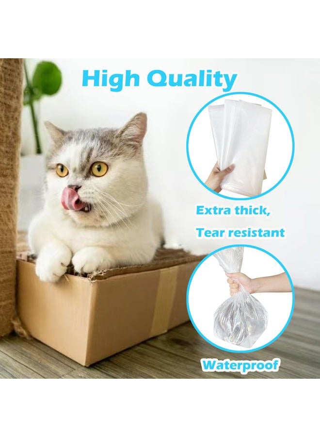 TeurWone 30 Pack Litter Box Liners Fit for IRIS Top Entry Cat Litter Box - Durable Thickened and Scratch-Resistant, Liners for Most Top Entry Litter Pan Models - Image 4