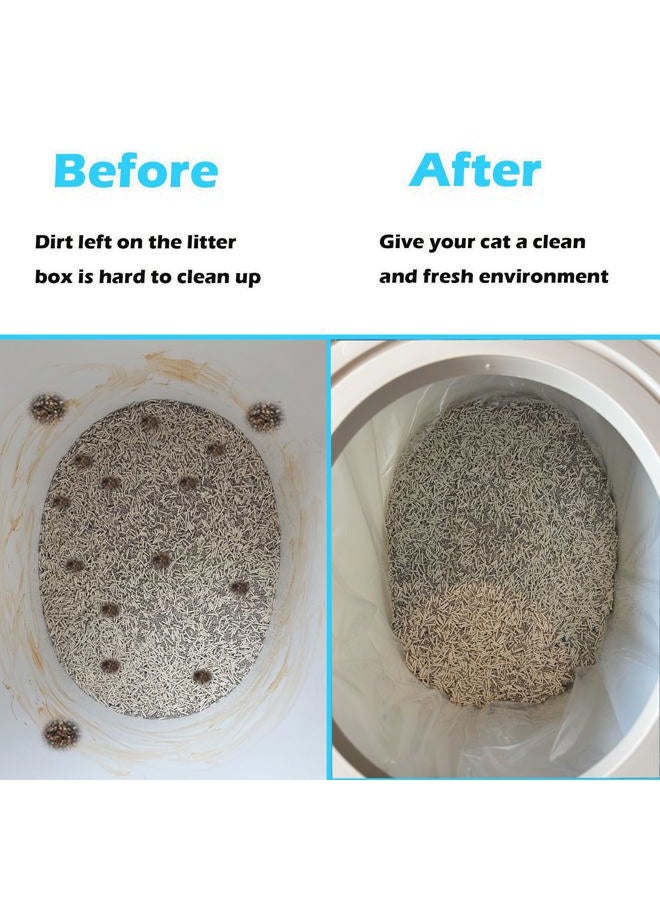 TeurWone 30 Pack Litter Box Liners Fit for IRIS Top Entry Cat Litter Box - Durable Thickened and Scratch-Resistant, Liners for Most Top Entry Litter Pan Models - Image 5