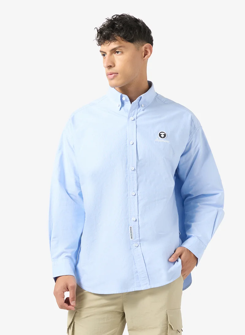 AAPE AAPENOW moonface logo long sleeve shirt