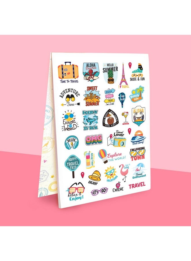 DOODLE Sticker Book for Journal with 370+ Travel Stickers | Perfect for Journaling, Scrapbook Projects, Décor & Page Decoration | A5 Book with 10 Pages - Image 3