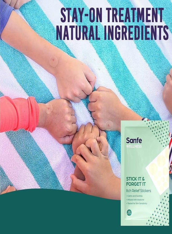 سانفي ملصقات سانفي لتخفيف الحكة | تُهدئ الحكة، وتُلطف البشرة، غنية بالألوفيرا | مُختبرة لحساسية البشرة | 15 ملصقة - Image 3