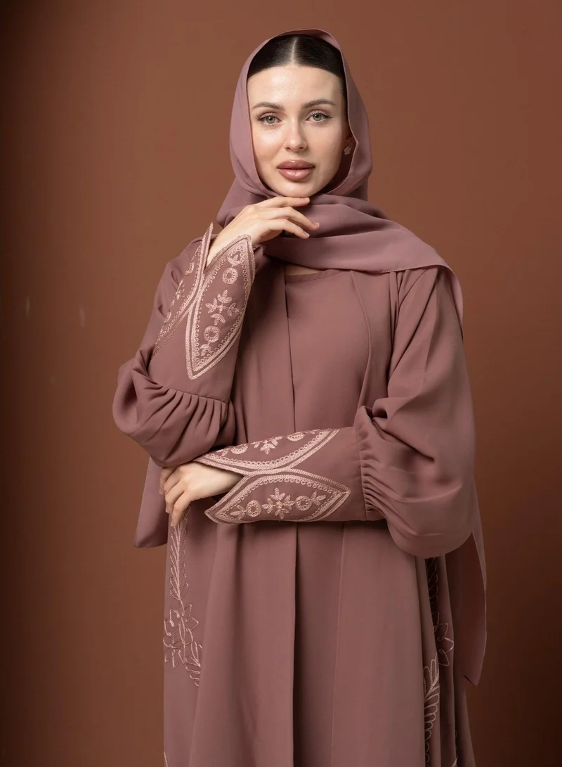 Meem By Mariyah  Front open abaya with sheila for Women | Best Price UAE