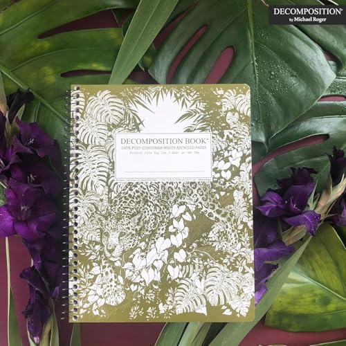 Decomposition Jaguar College Ruled Spiral Notebook - 9.75 x 7.5 Journal with 160 Lined Pages - 100% Recycled Paper - Cute Notebooks for School Supplies, Home & Office - Made in USA - Image 2