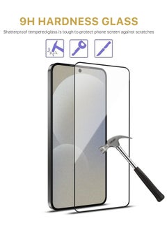 Generic Screen Protector for Samsung Galaxy S25 Plus Tempered Glass Screen Protector Full Glue Edge to Edge 9H Hardness Anti Fingerprint Scratch Resistance Glass (Fingerprint work)  - Image 3