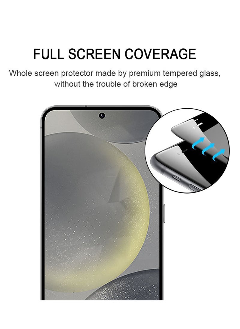 Generic - Screen Protector for Samsung Galaxy S25 Plus Tempered Glass Screen Protector Full Glue Edge to Edge 9H Hardness Anti Fingerprint Scratch Resistance Glass (Fingerprint work) - Image 1