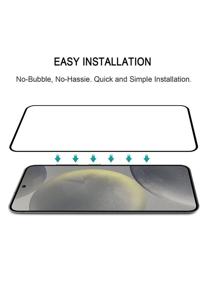 Generic - Screen Protector for Samsung Galaxy S25 Plus Tempered Glass Screen Protector Full Glue Edge to Edge 9H Hardness Anti Fingerprint Scratch Resistance Glass (Fingerprint work) - Image 1