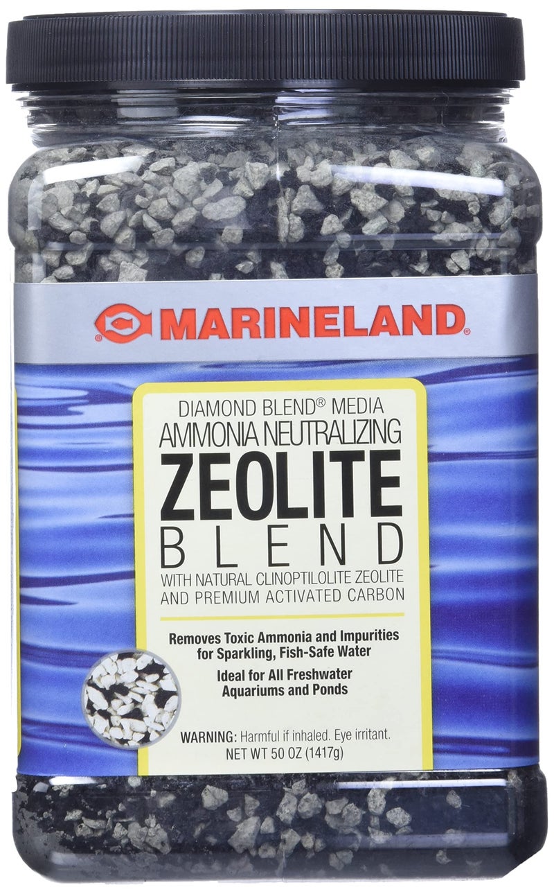 Marineland Diamond Blend 50 Ounces, Ammonia-Neutralizing Zeolite And Carbon, Aquarium Filter Media - Image 1