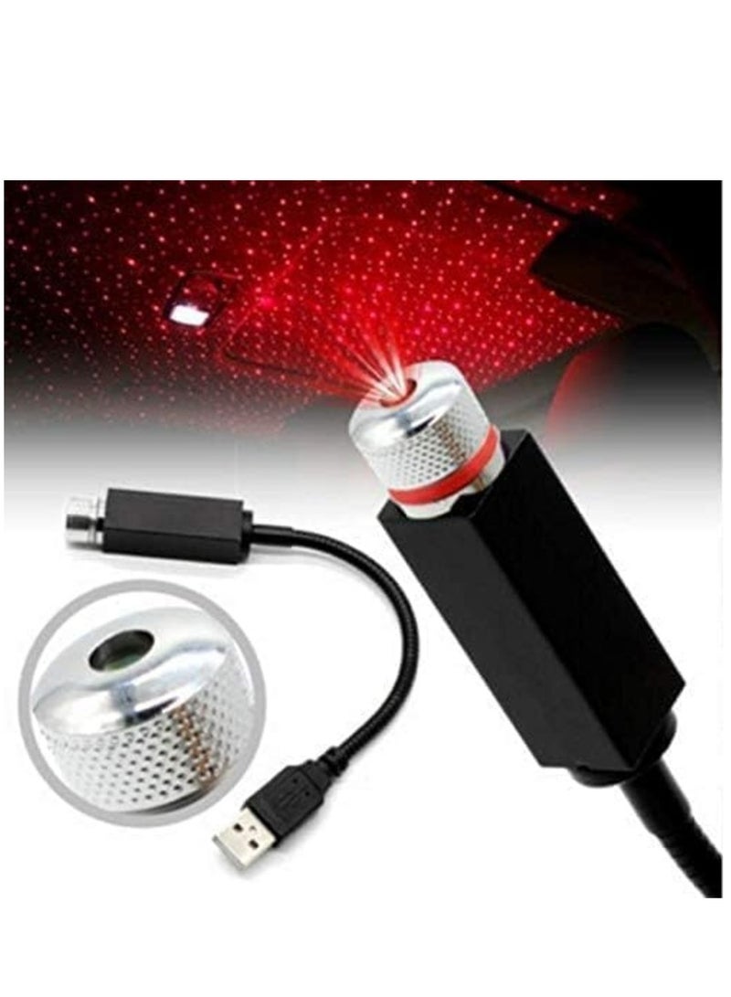 ELTRAZONE Portable Adjustable Romantic Rotating Head Star Atmospheres Decoration, Projector USB Night Light & Lamp For Car Interior, Home, Bedroom, Party, Camping, Walls And Ceiling Car Fancy Lights - Image 1