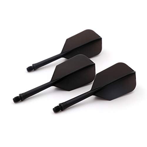 CUESOUL ROST Integrated Dart Shaft and Flights Medium,Black Slim Shape,Set of 3 - Image 1