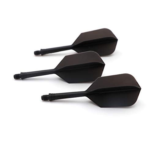 CUESOUL ROST Integrated Dart Shaft and Flights Medium,Black Slim Shape,Set of 3 - Image 2