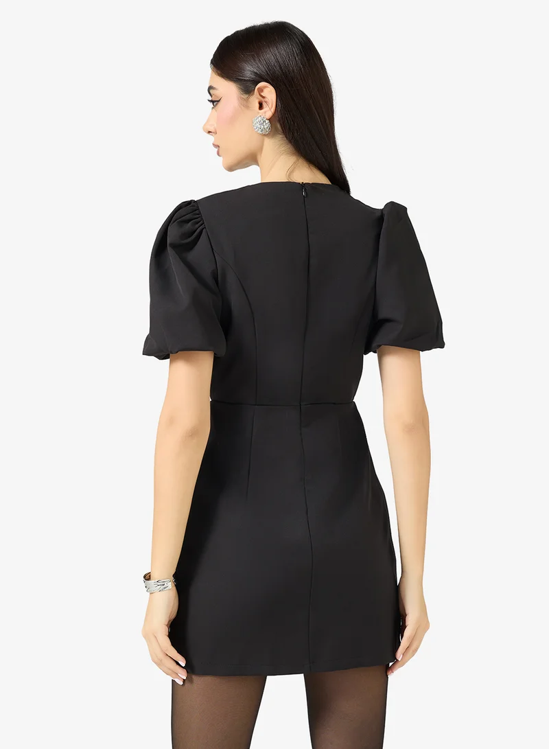 Collective The Label  Ruched Detail Mini Dress for Women | Best Price UAE