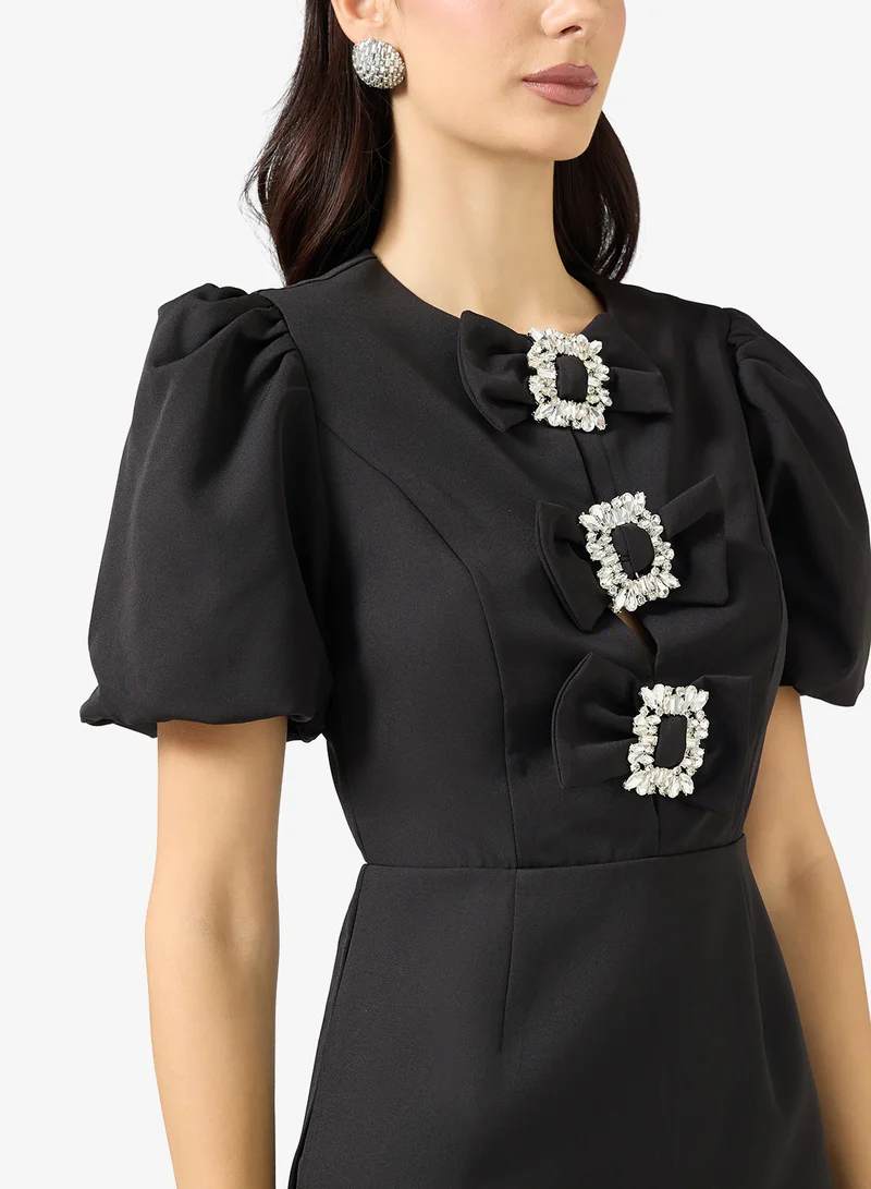 Collective The Label  Ruched Detail Mini Dress for Women | Best Price UAE