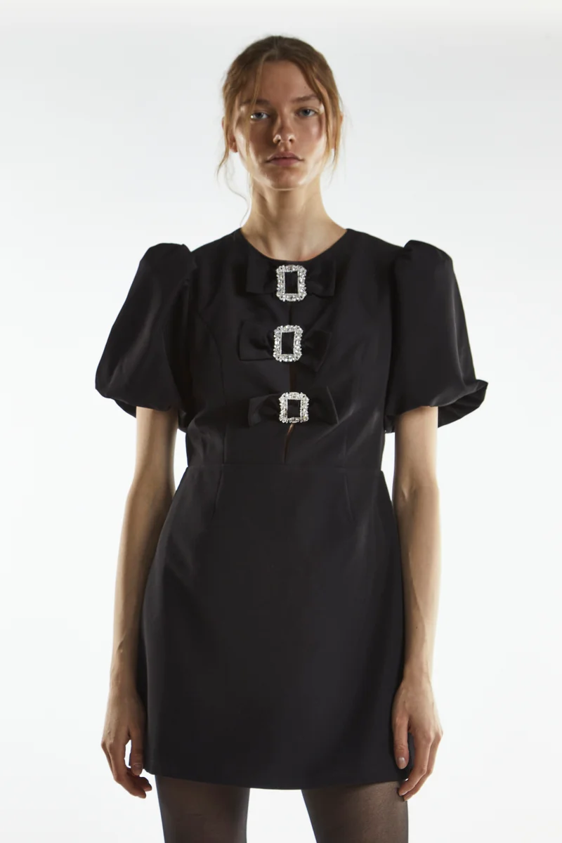 Ruched Detail Mini Dress