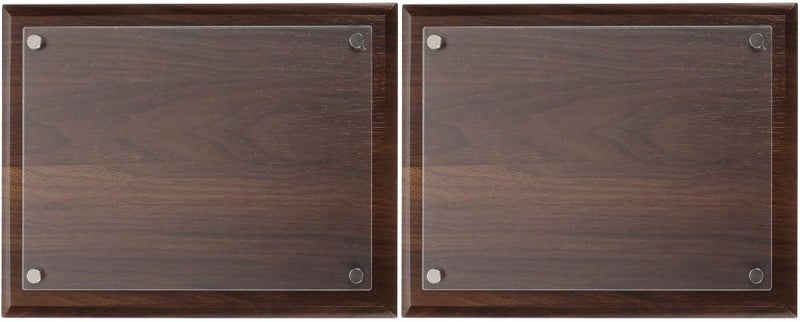 Wooden Photo Frame 2pcs Clear A Paper Certificate Glass Wooden Office for Home Diploma Frame Sign Document Room Photoes Practical Photo Ad Mount Picture Holder Wall Photo Holder - Image 1