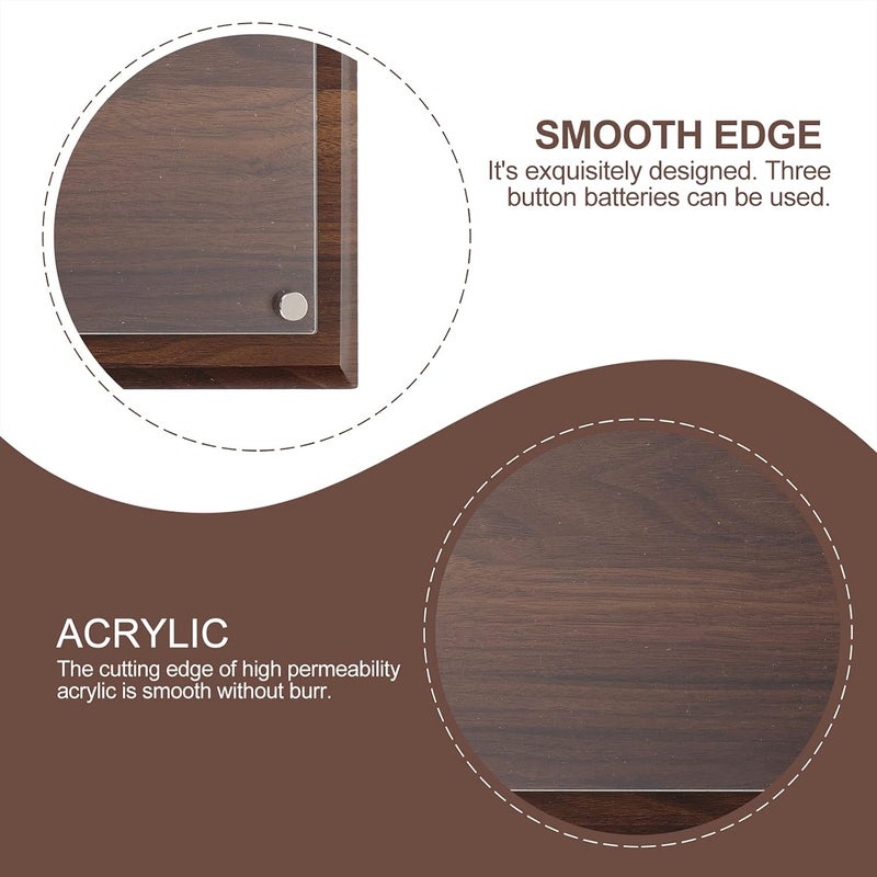 Wooden Photo Frame 2pcs Clear A Paper Certificate Glass Wooden Office for Home Diploma Frame Sign Document Room Photoes Practical Photo Ad Mount Picture Holder Wall Photo Holder - Image 5
