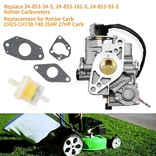 TEANTECH Carburetor Replacement for Kohler Carb CH25 CH730 740 25HP 27HP 24-853-34-S 24-853-162-S 24-853-93-S Carb - Image 2