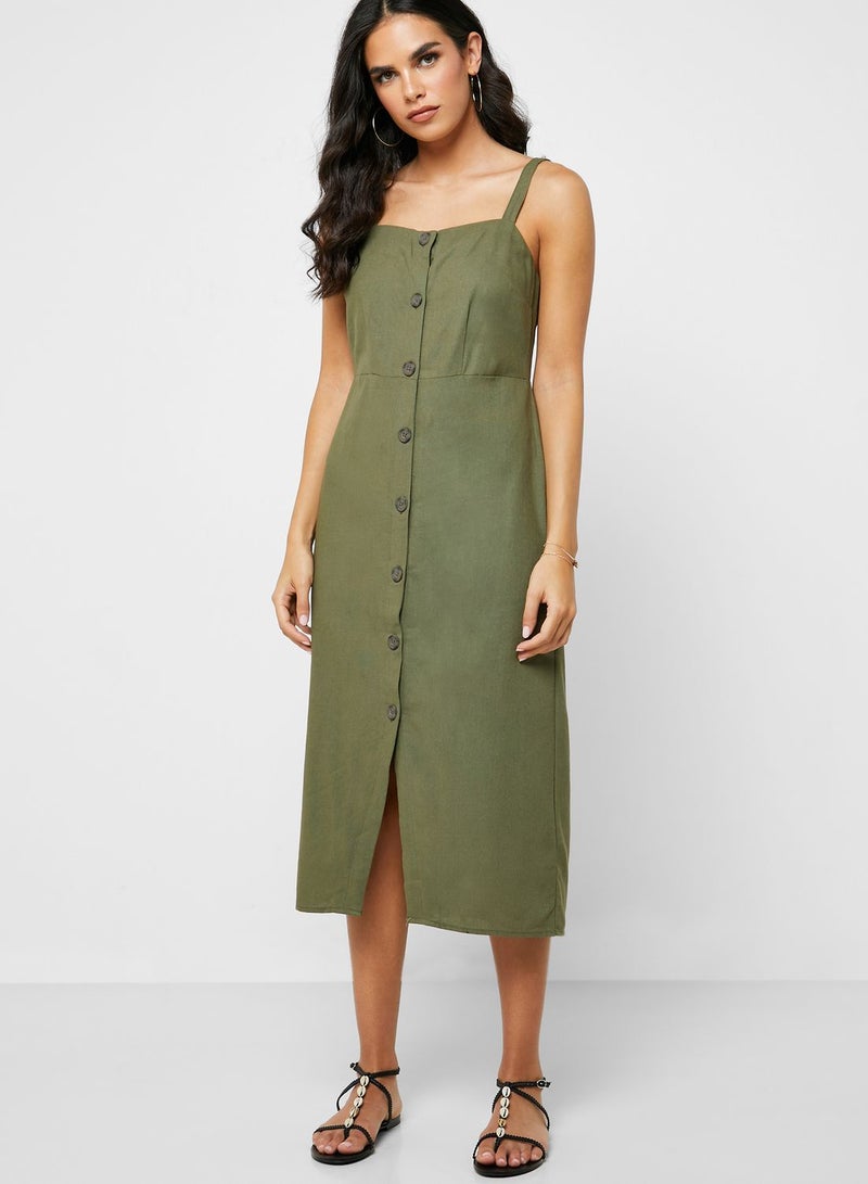Cotton On Button-Front Midi Dress  - Image 4