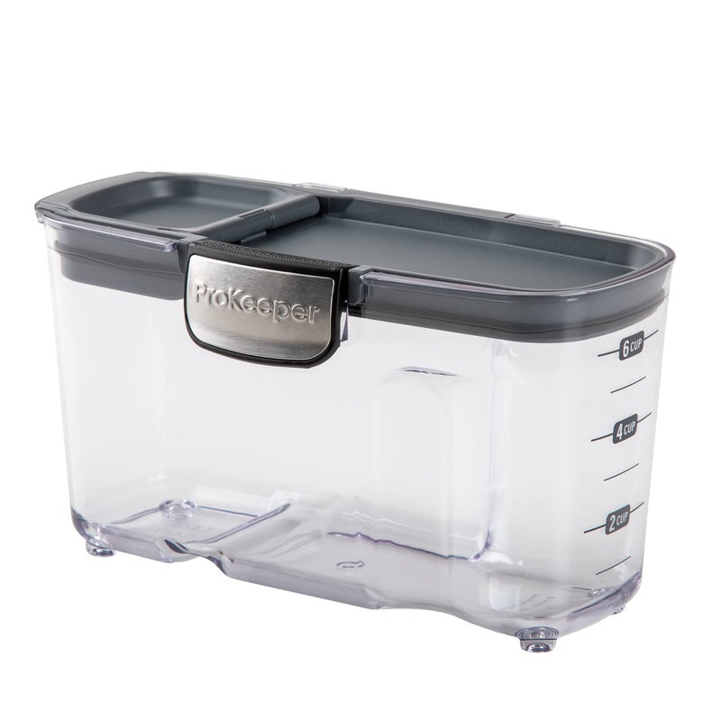 Progressive International ProKeeper+ Clear Plastic Airtight Food Baker's Kitchen Storage Organization Container Canister Set with Magnetic Accessories, 2- Piece Set (Cereal 1.5-Quart) - Image 2