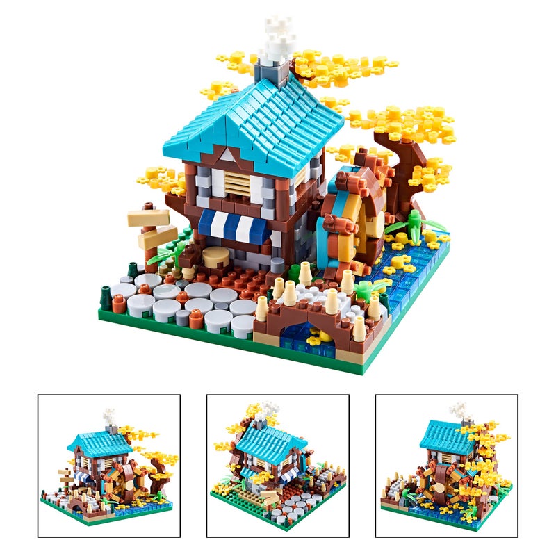 JXRLMB Autumn Architecture Flower Treehouse Micro Blocks Building Sets for Adults Tree and Plants Mini Bricks Modle Kit Creative DIY Gift - Image 2