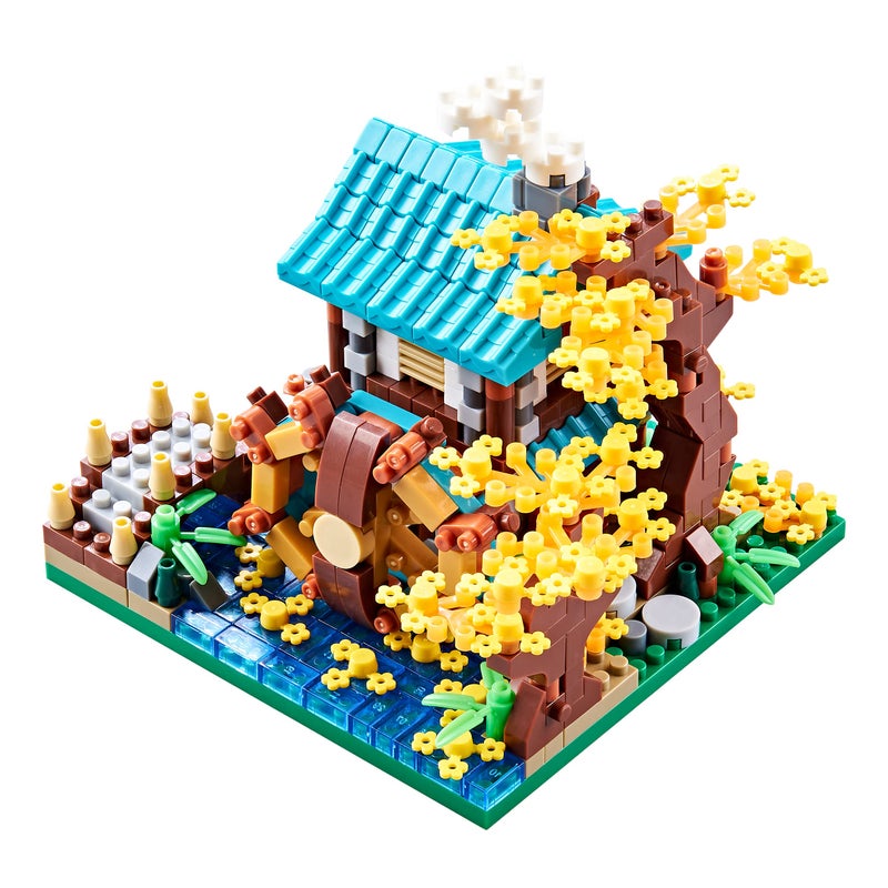 JXRLMB Autumn Architecture Flower Treehouse Micro Blocks Building Sets for Adults Tree and Plants Mini Bricks Modle Kit Creative DIY Gift - Image 5